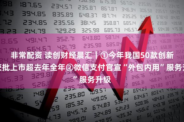 非常配资 读创财经晨汇｜①今年我国50款创新药获批上市超去年全年②微信支付官宣“外包内用”服务升级